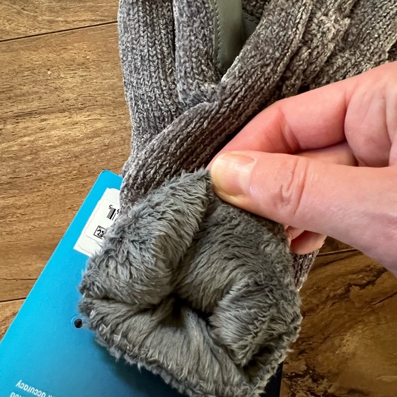 Isotoner Women’s Charcoal SmartTouch Gloves - Picture 4 of 5